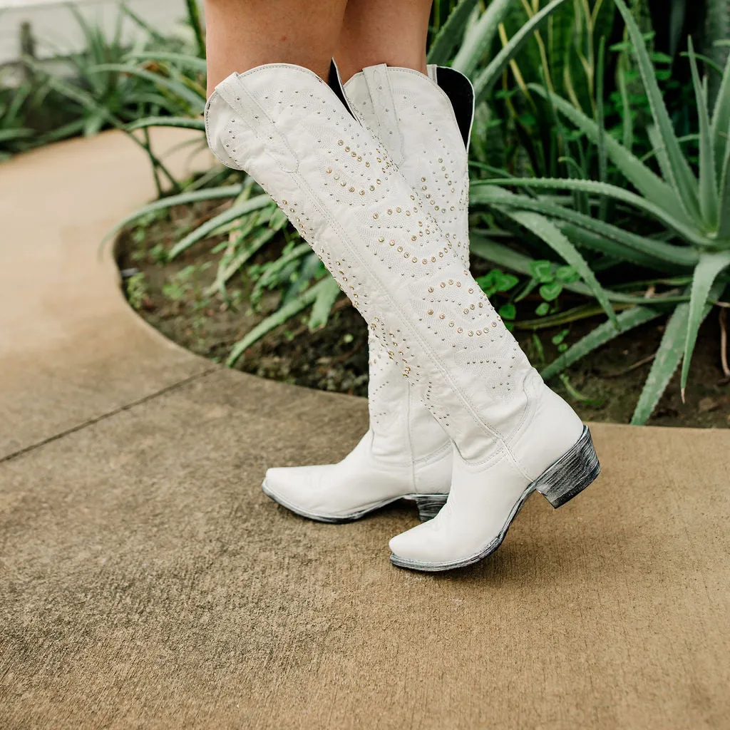 Soto Women's Tall White Cowgirl Boots - Shop Now