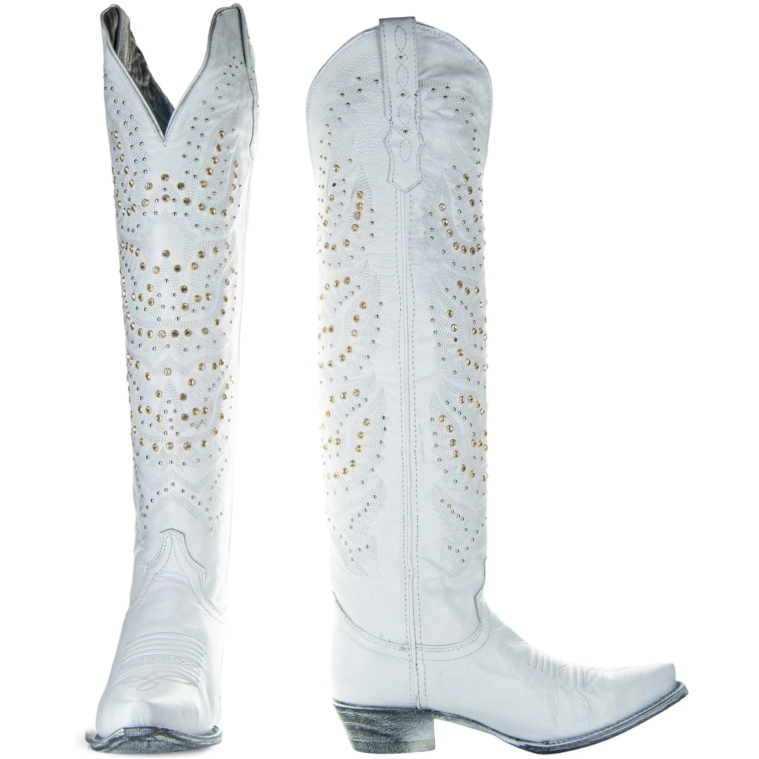 Soto Women's Tall White Cowgirl Boots - Shop Now