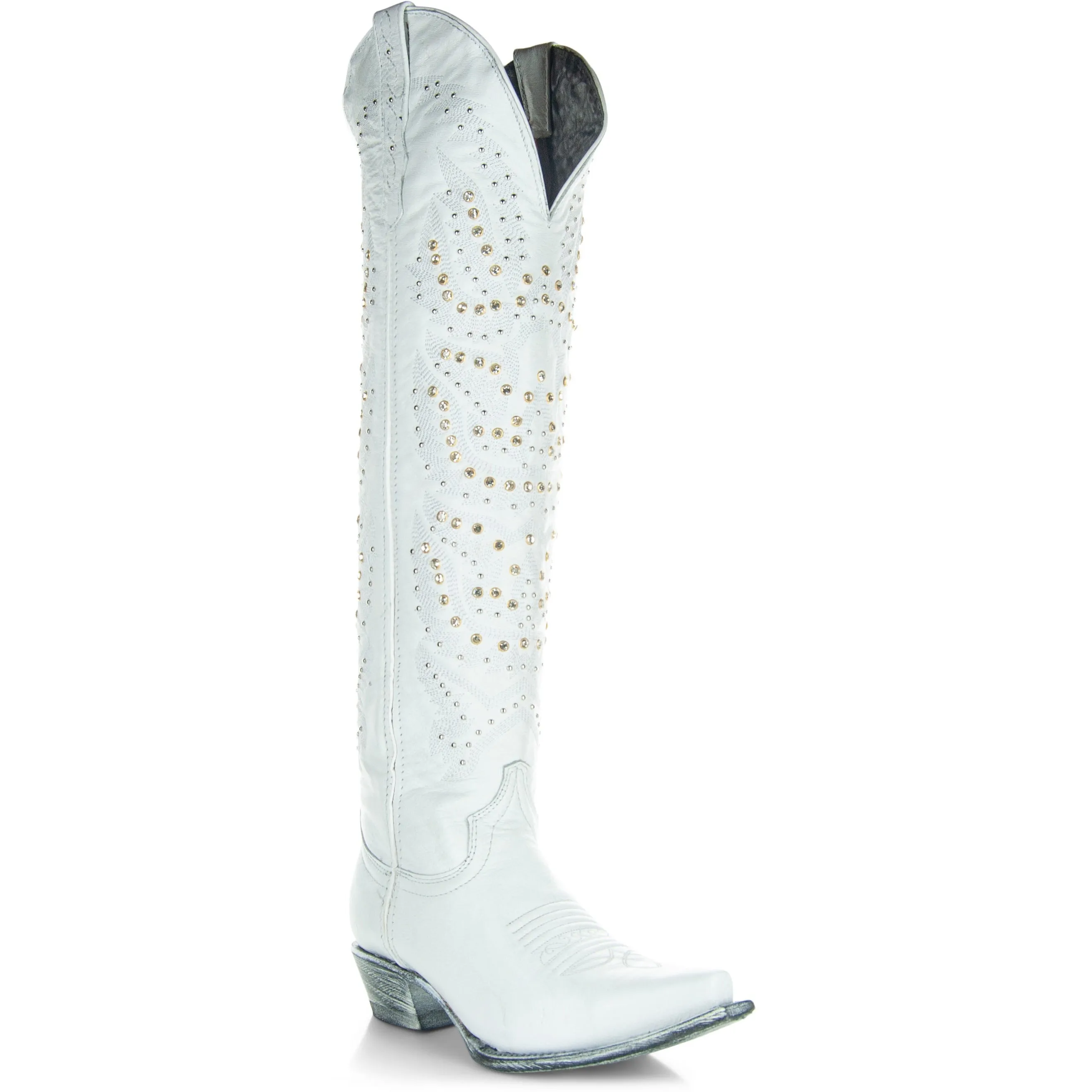 Soto Women's Tall White Cowgirl Boots - Shop Now