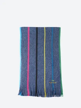 Sports Stripe Merino Wool Scarf