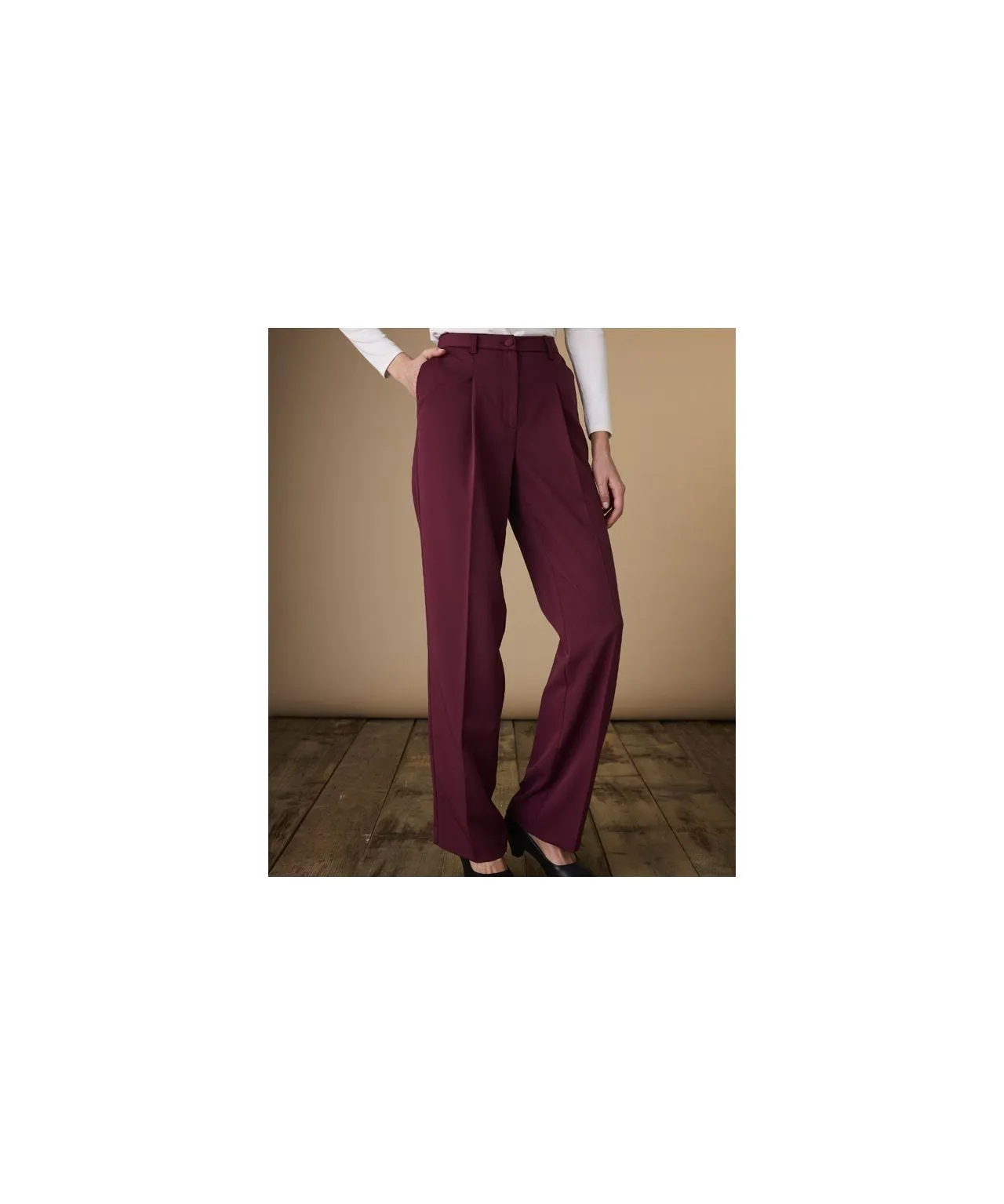 Tailored Straight-Leg Trousers