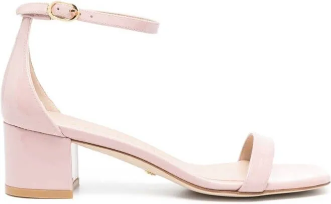 Pink Open-Toe Sandals by Stuart Weitzman Simplecurve 50