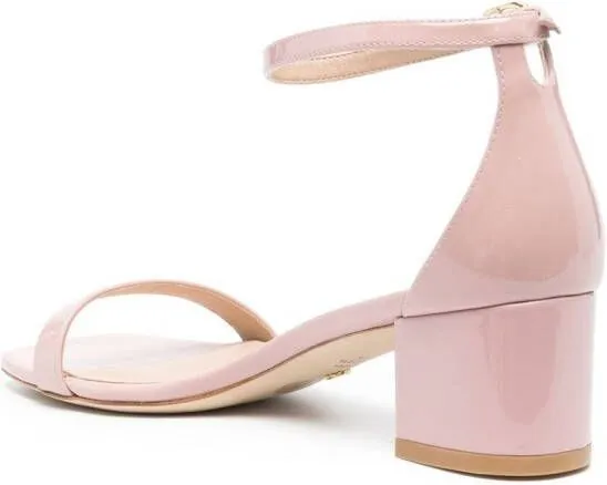 Pink Open-Toe Sandals by Stuart Weitzman Simplecurve 50