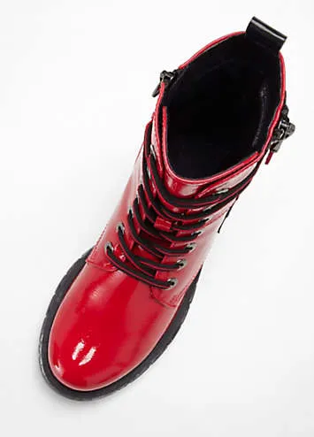 Stylish Red Marco Tozzi Boots