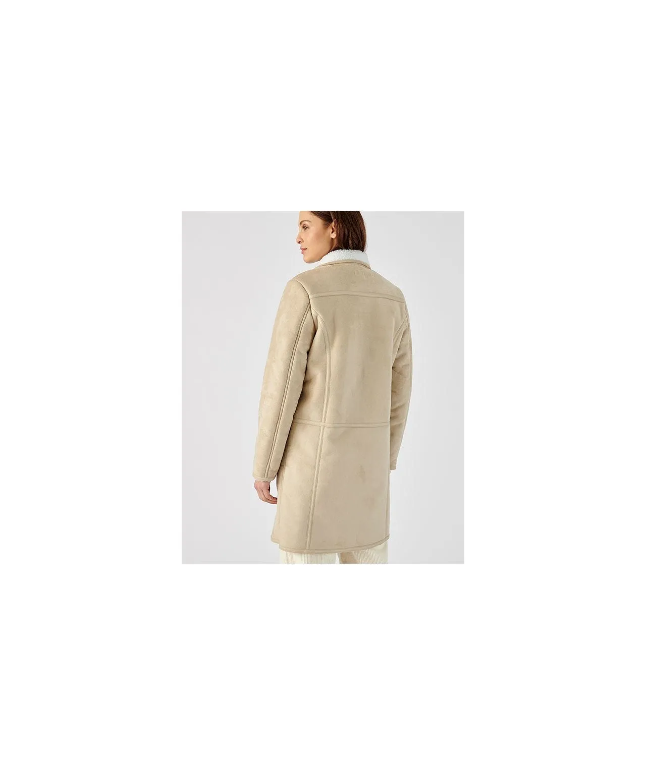 Soft Suedette Coat