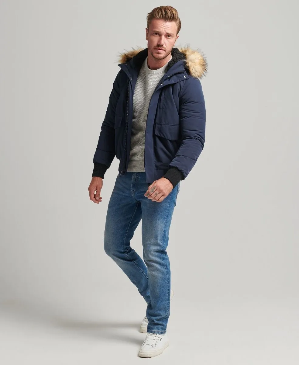 Men's Superdry Casual Bomber Jacket in Nordic Style