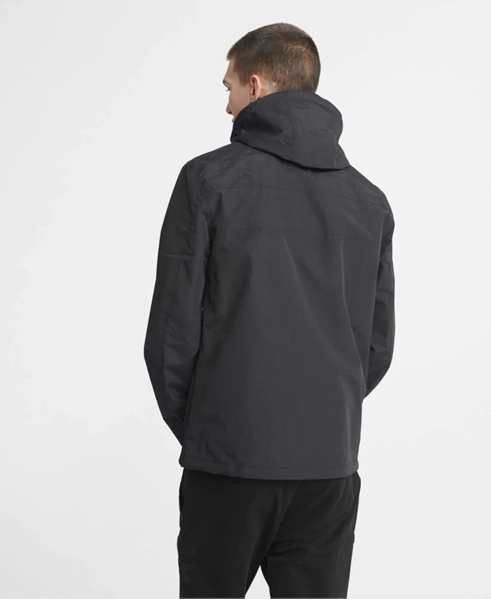 Superdry Pop Zip Hooded Tech Windcheater Black Jacket