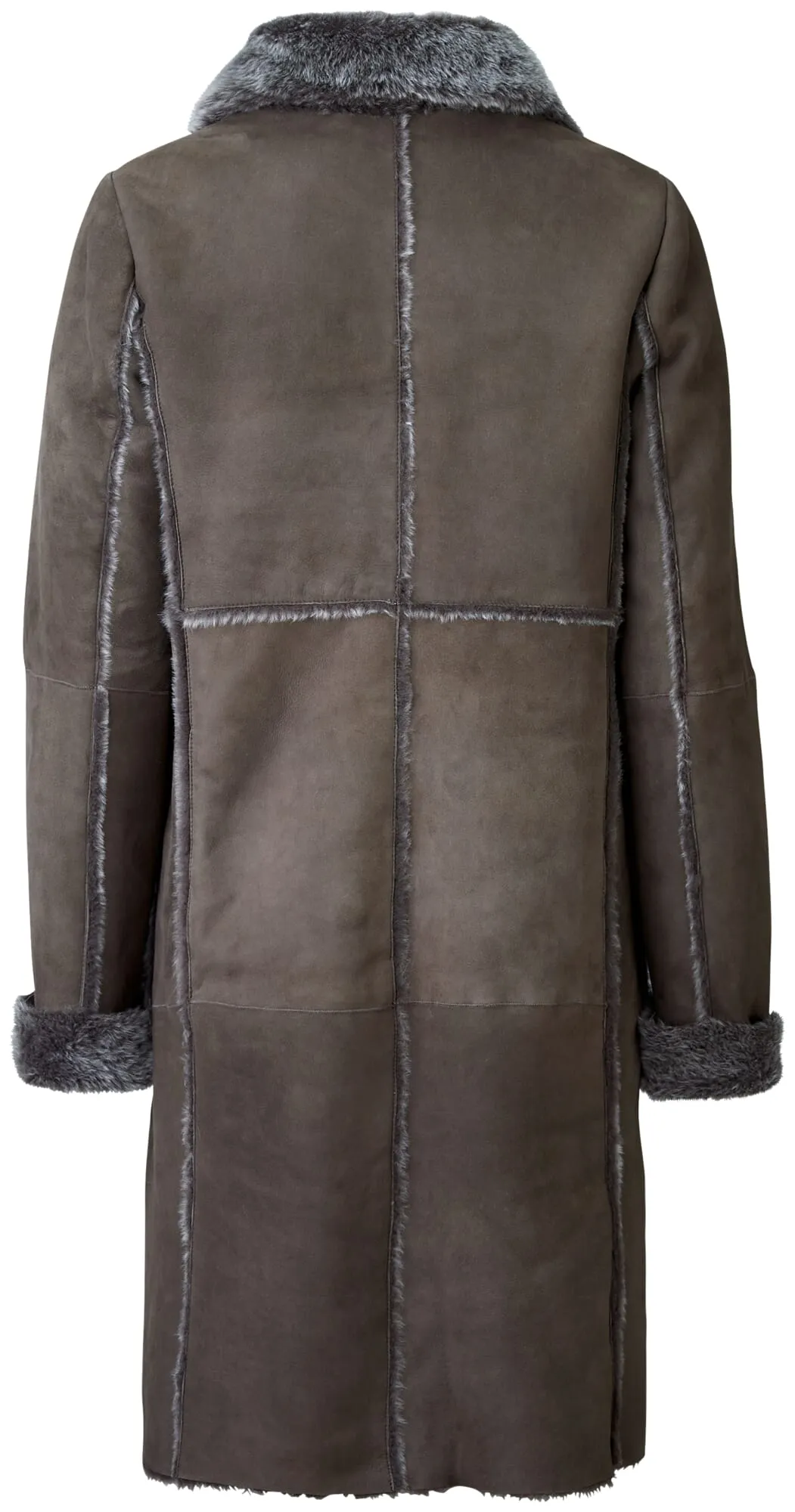 Taupe lambskin coat for women | Manufactum