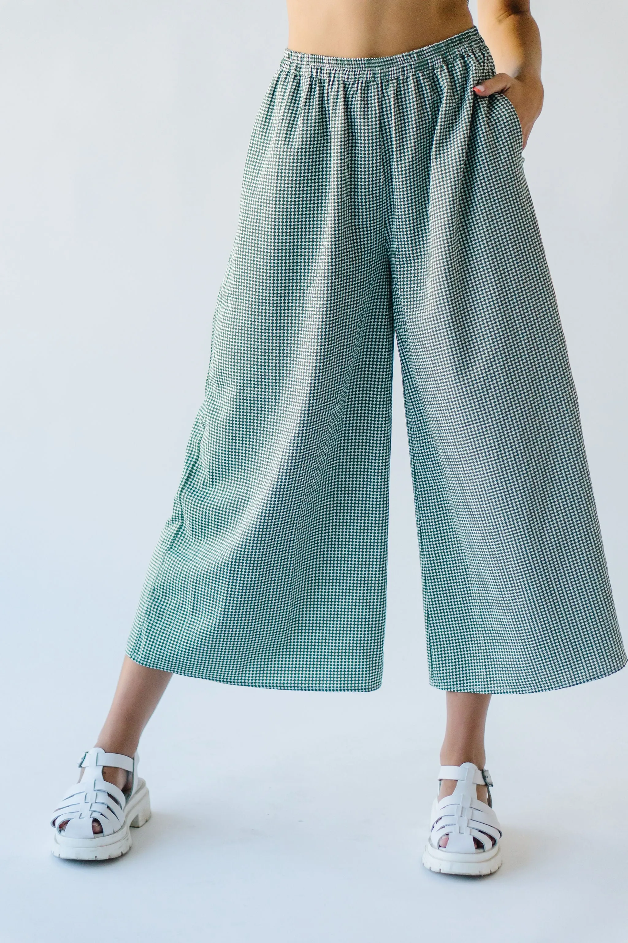 Belmont Checkered Pant Green