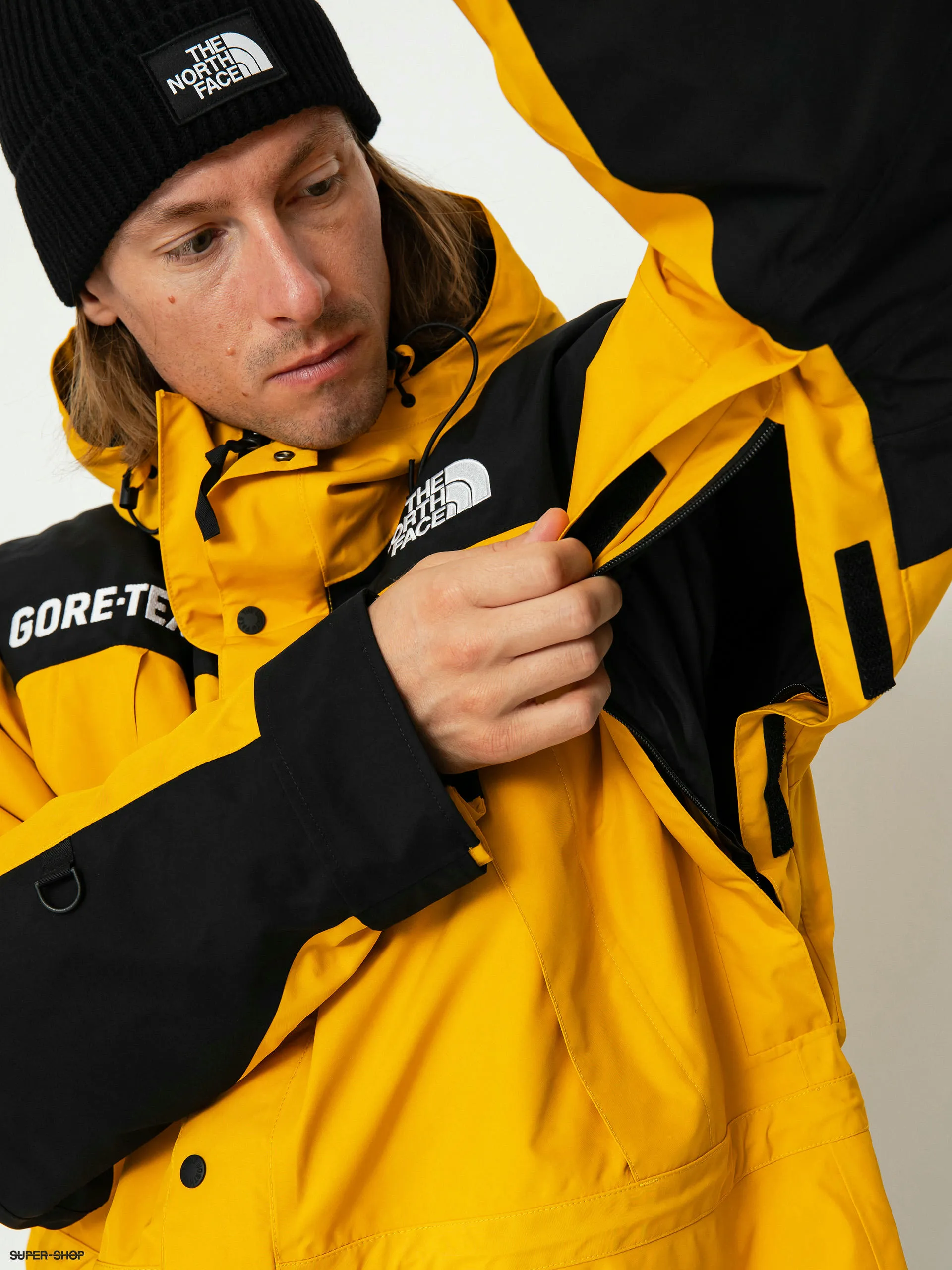 The North Face GTX Mountain Guide Insulated Jacket Summit Gold TNF Black