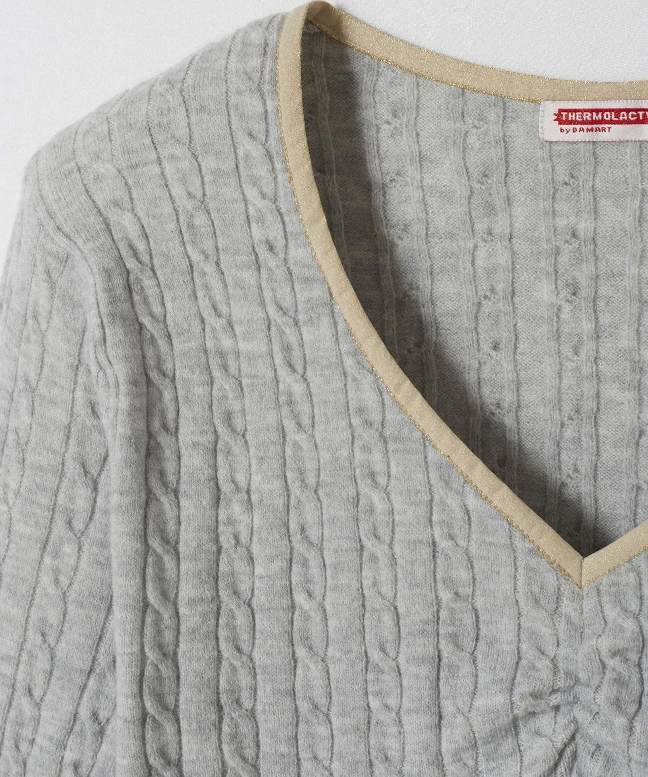 Cable Knit Thermal Sweater