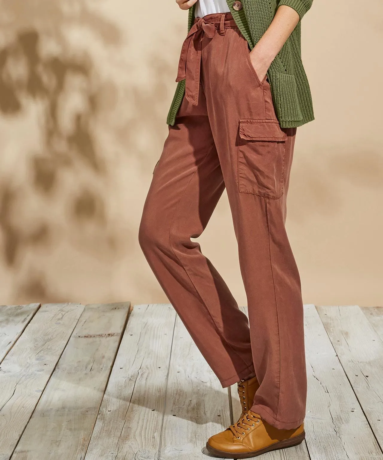 Cargo Tie Trousers Waist