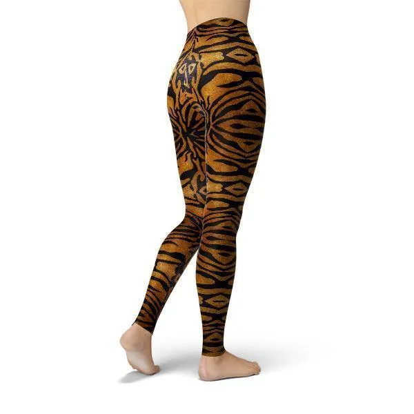 Tiger Print Leggings - Jean