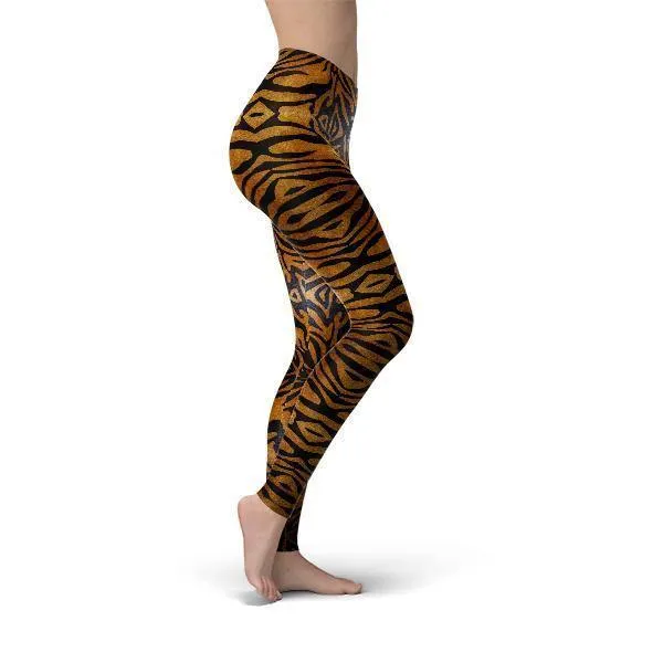 Tiger Print Leggings - Jean