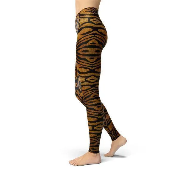 Tiger Print Leggings - Jean