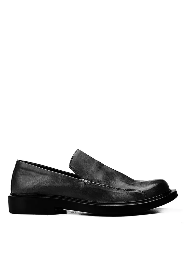 VANSA Top Layer Cowhide Buckle Slip-On Loafer Twenty Eight Shoes