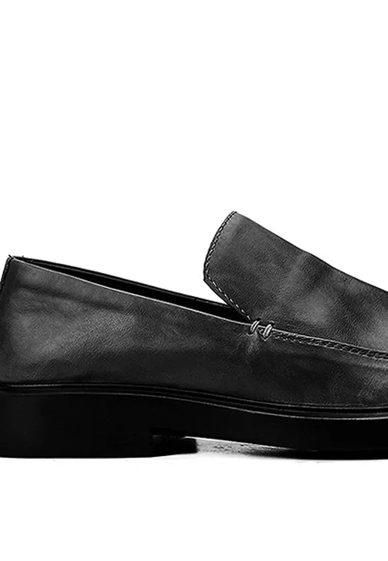 VANSA Top Layer Cowhide Buckle Slip-On Loafer Twenty Eight Shoes