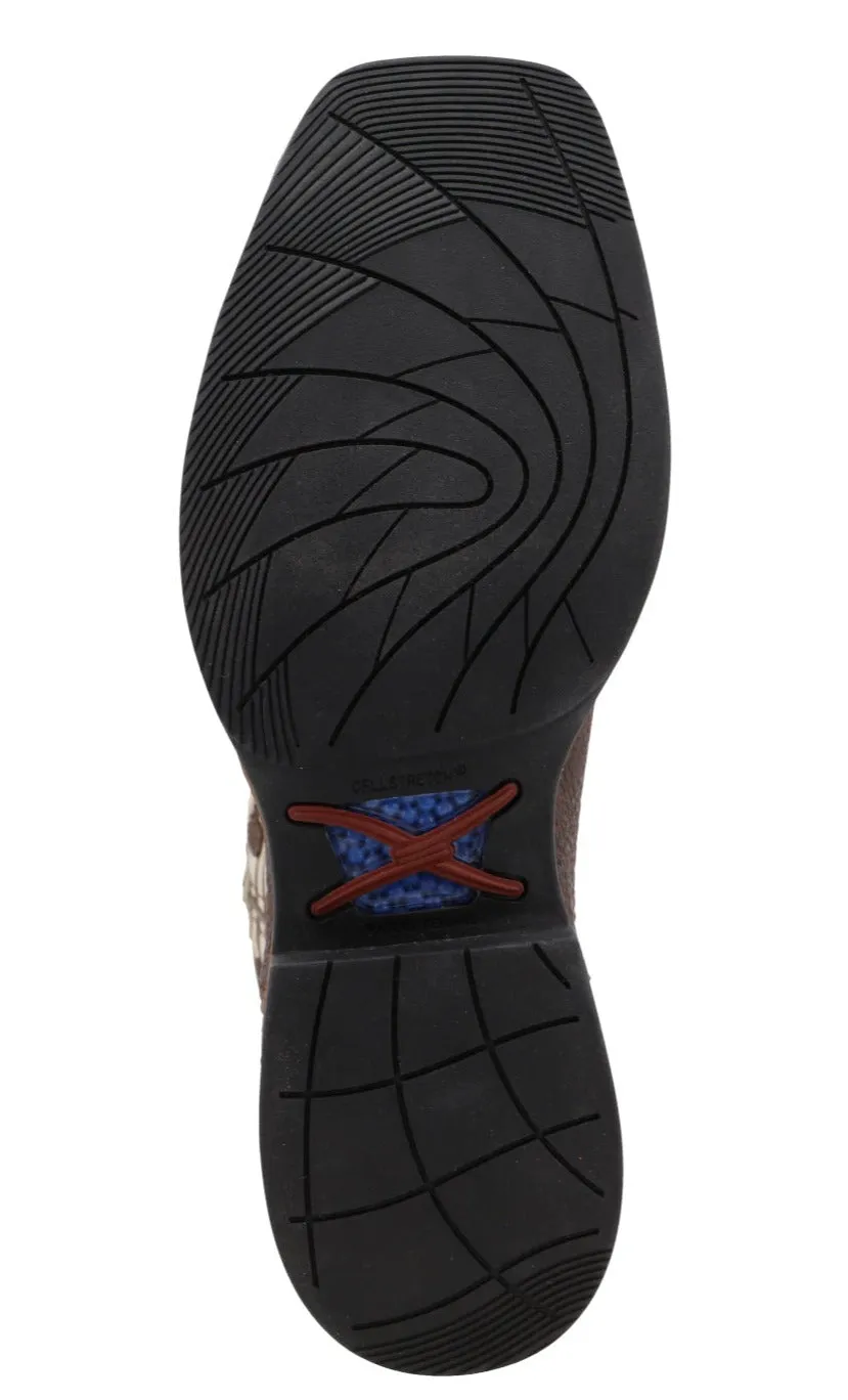 Twisted X Men's 12 Tech X Boot - Brown Elephant Print and Bone - Shop Now!