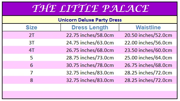 Priority Shipping Unicorn Deluxe Party Dress