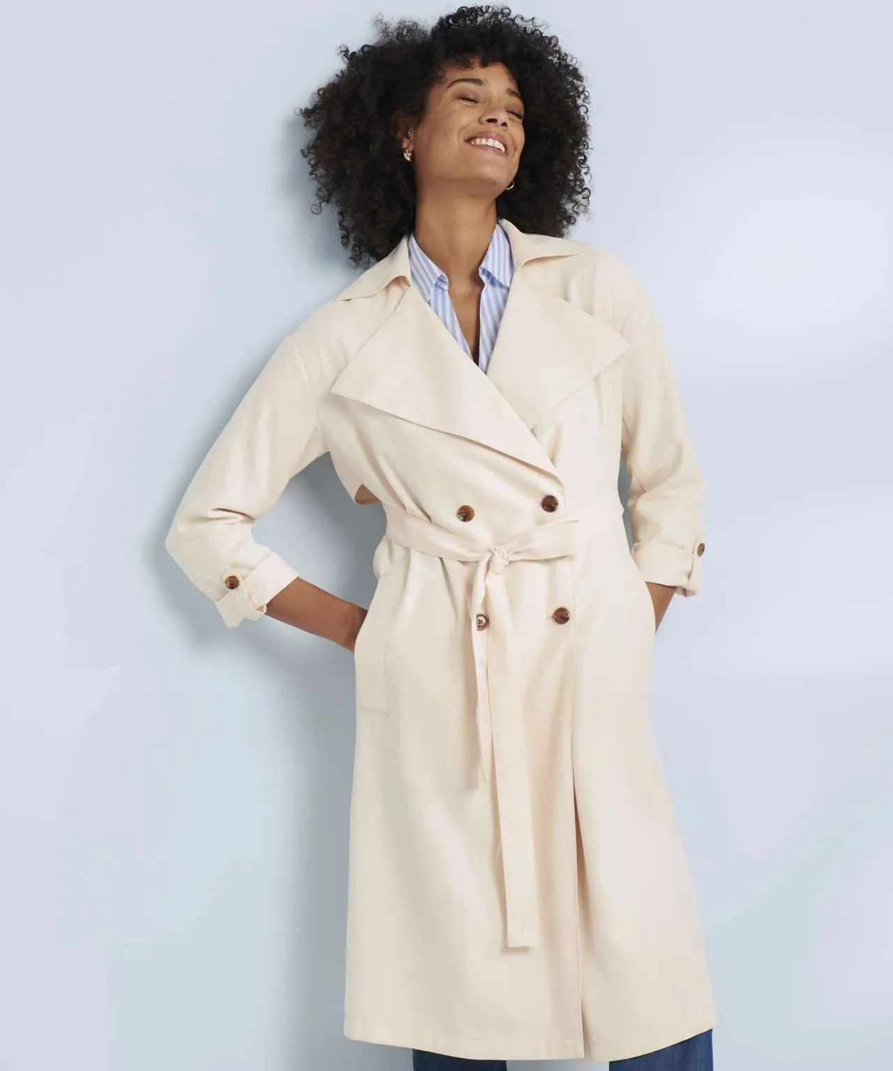 Viscose Trench Coat Women's Collection