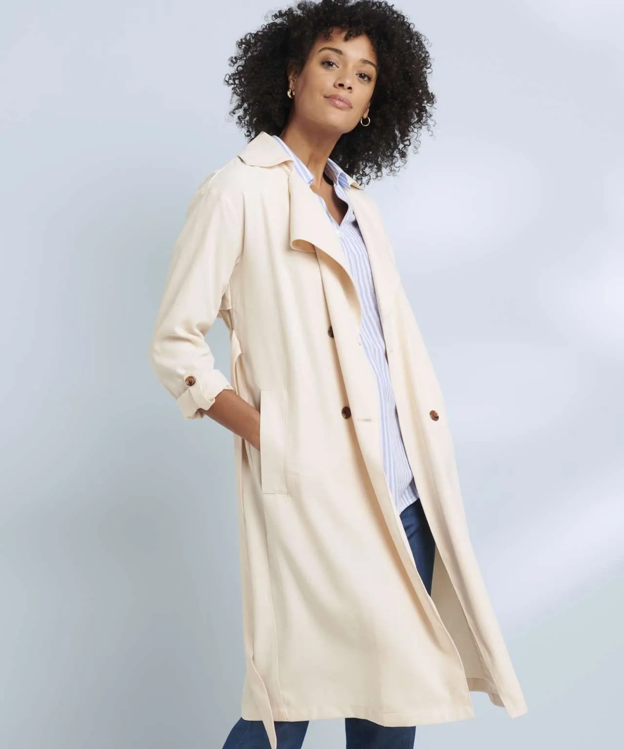 Viscose Trench Coat Women's Collection