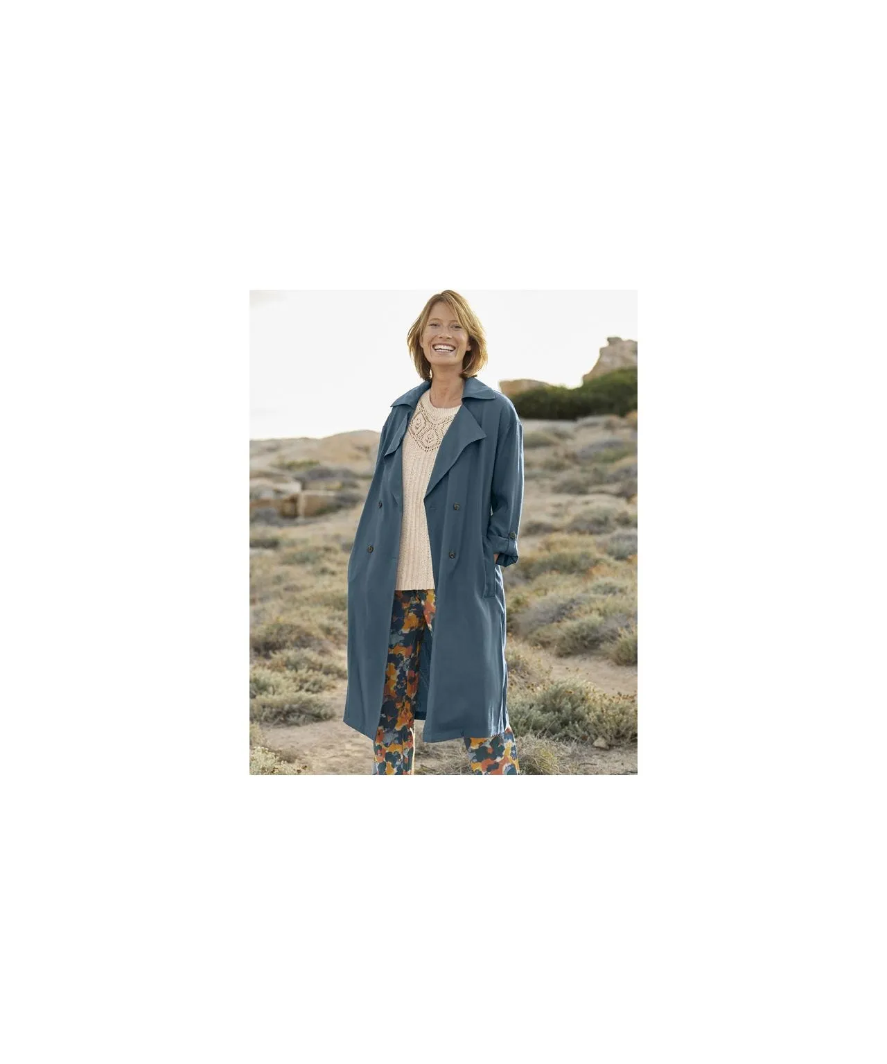 Viscose Trench Coat Women's Collection