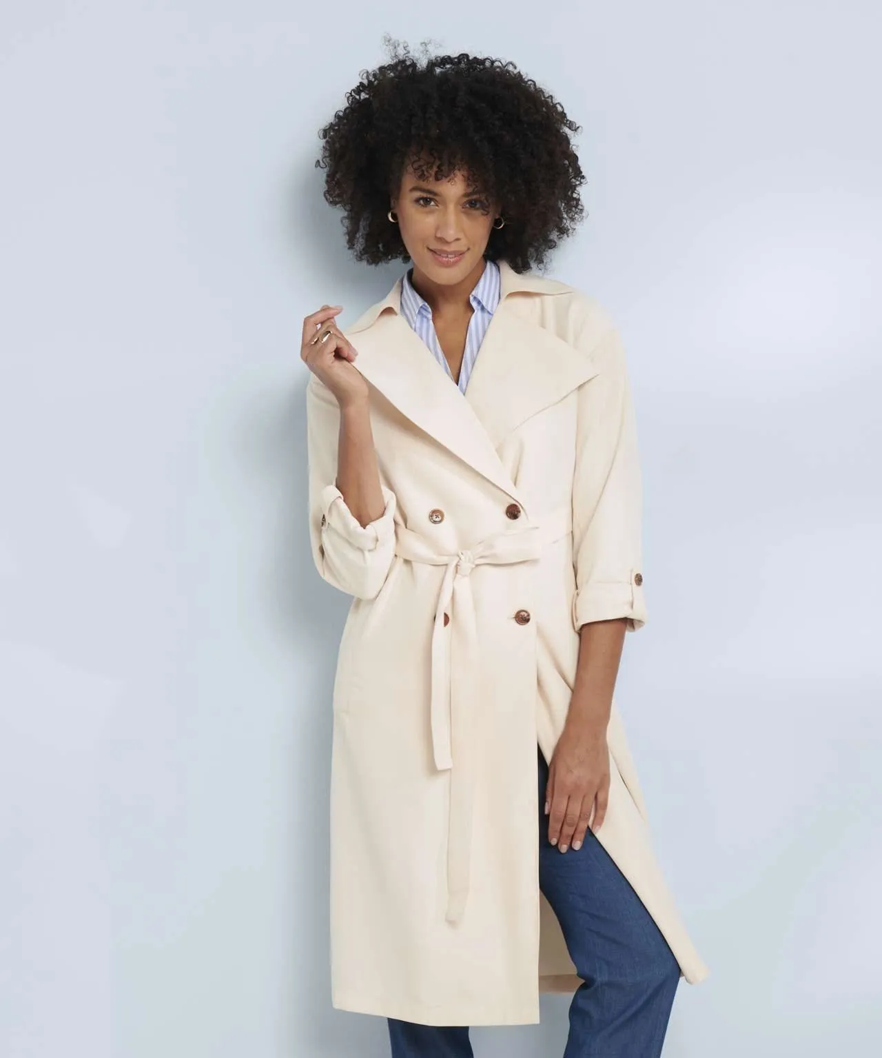 Viscose Trench Coat Women's Collection