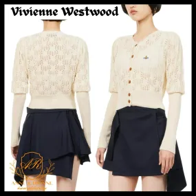 Vivienne Westwood Cardigans Casual Style Party Style Elegant Style Logo