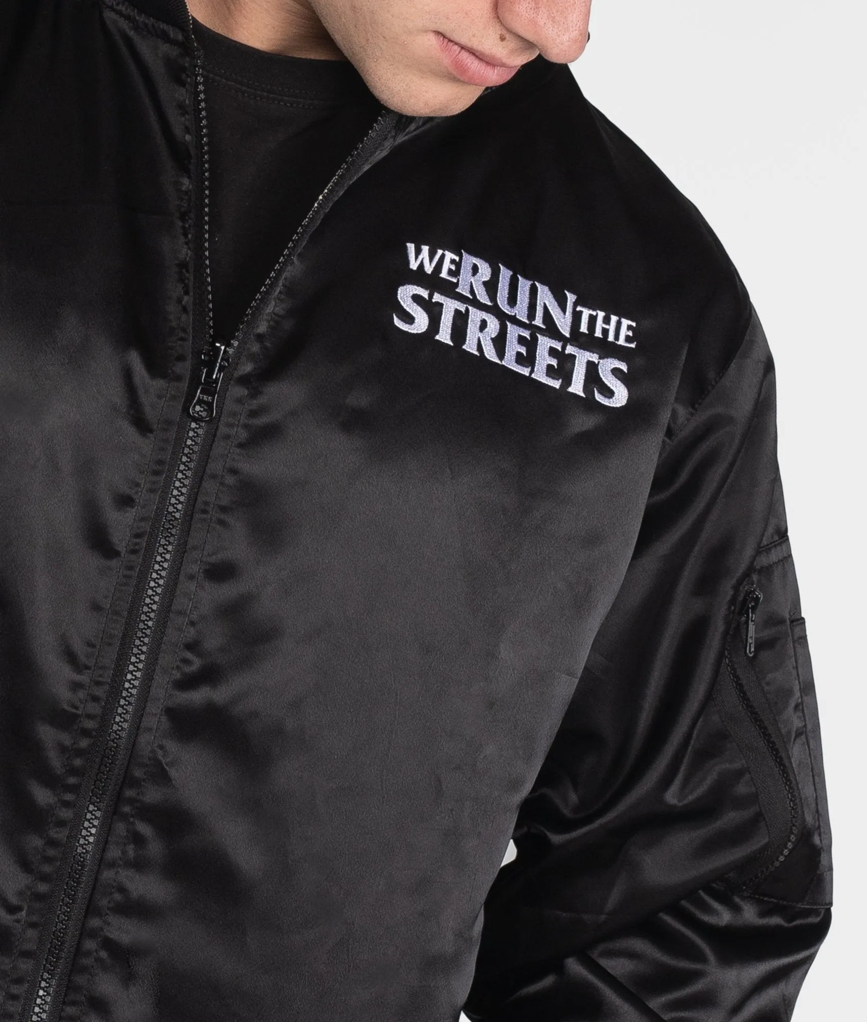 We Run The Streets Reversible Bomber -> Stylish Reversible Bomber Jacket for Street Style