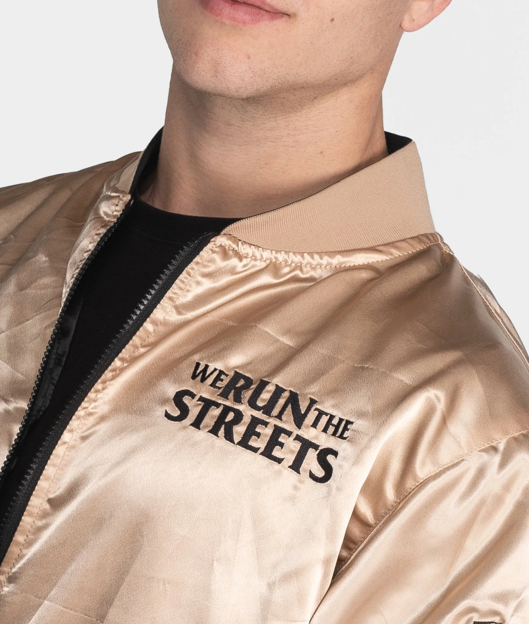 We Run The Streets Reversible Bomber -> Stylish Reversible Bomber Jacket for Street Style