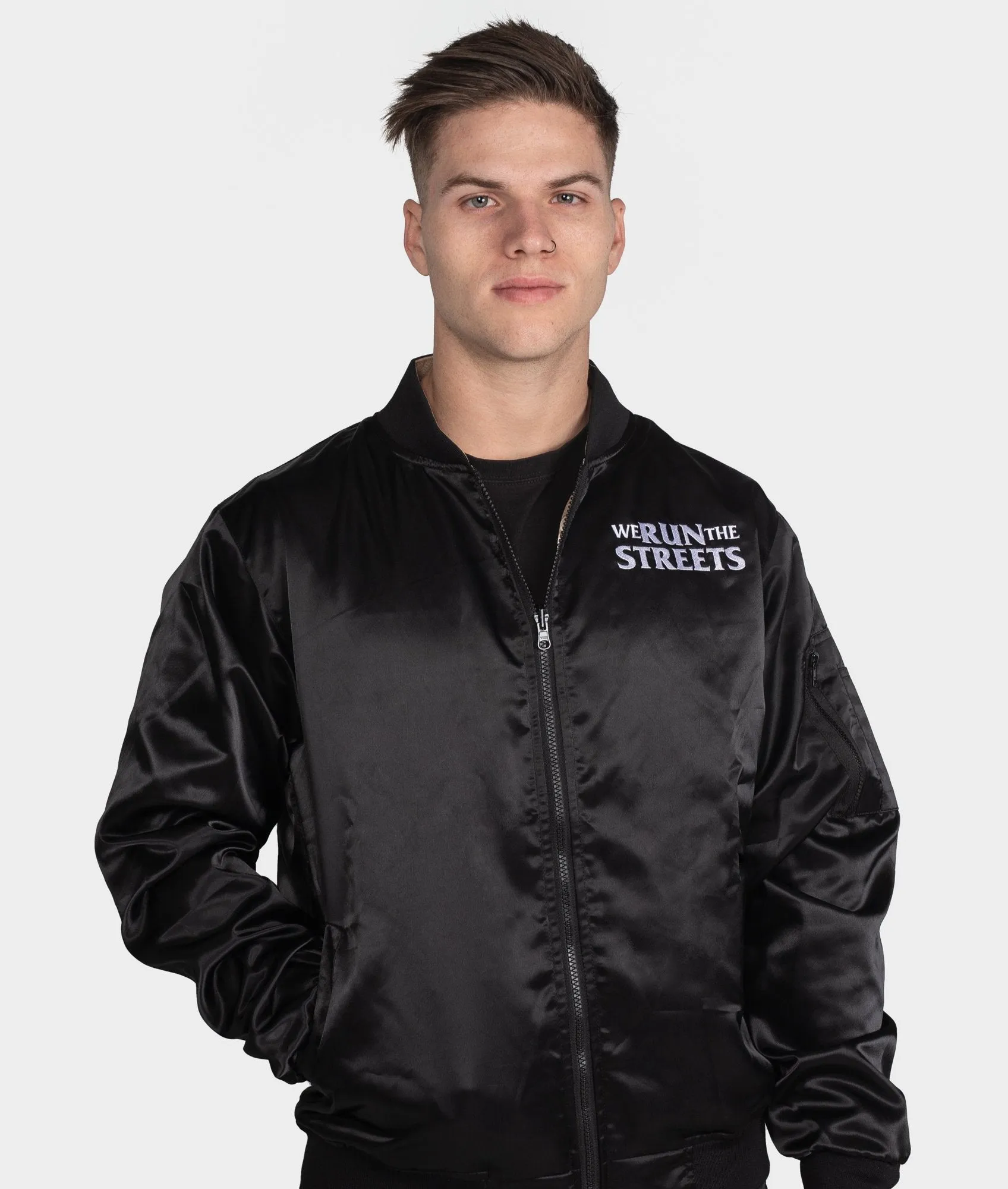 We Run The Streets Reversible Bomber -> Stylish Reversible Bomber Jacket for Street Style