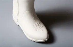 White All-Weather Rubber Cowboy Boot