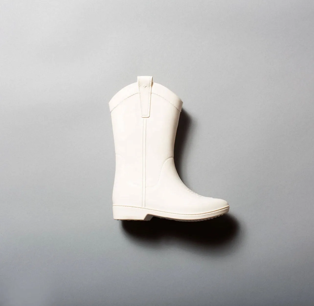 White All-Weather Rubber Cowboy Boot