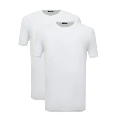 White D2 DCX200050 T-shirt Bi-Pack for Men by Dsquared2