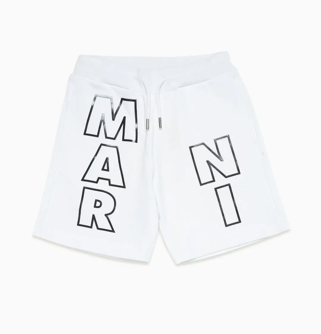 White Logo Shorts