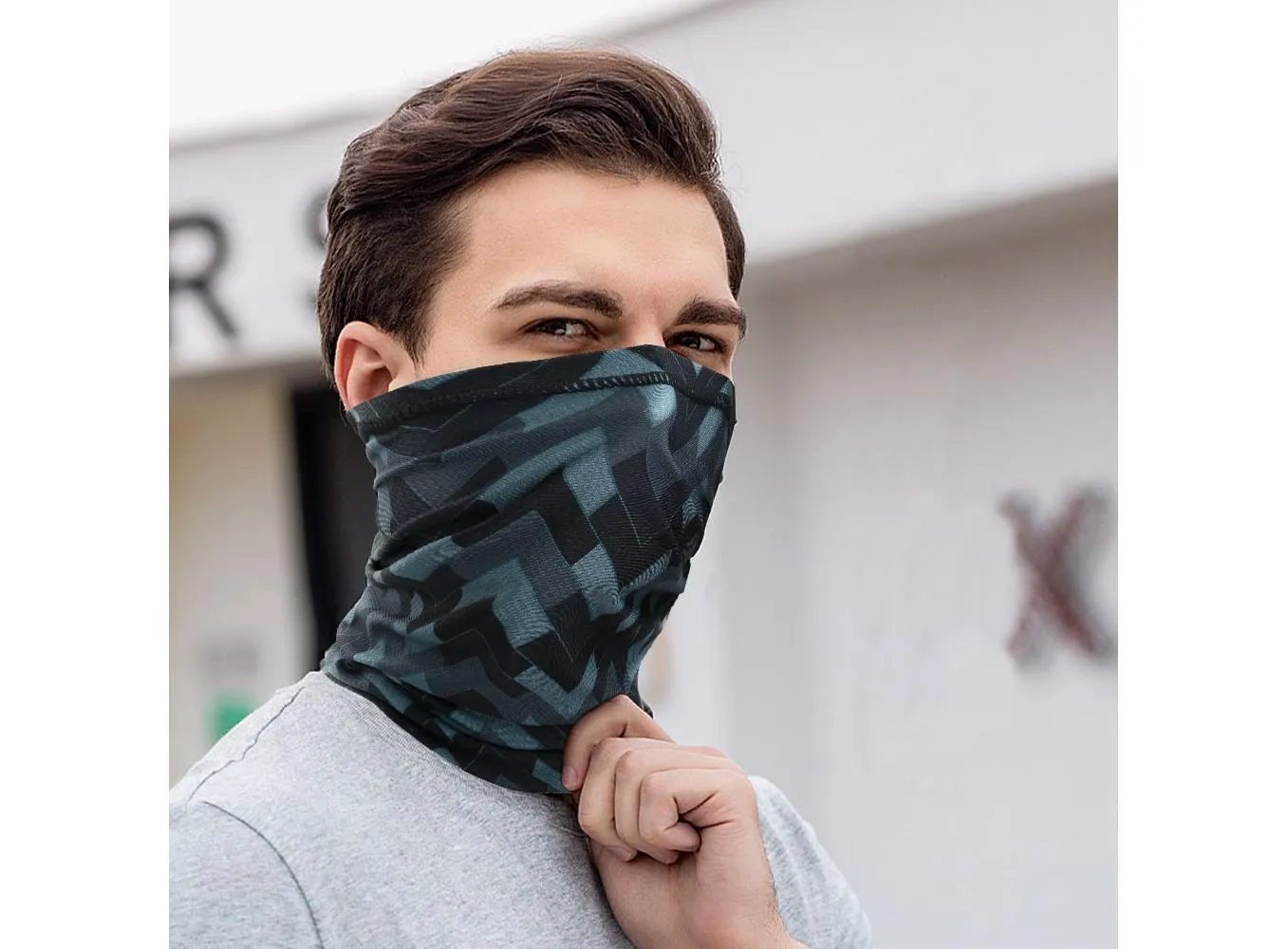 Winter Neck Gaiter Scarf | Fleece Bandana Face Cover - Men Women Snowboard Headband