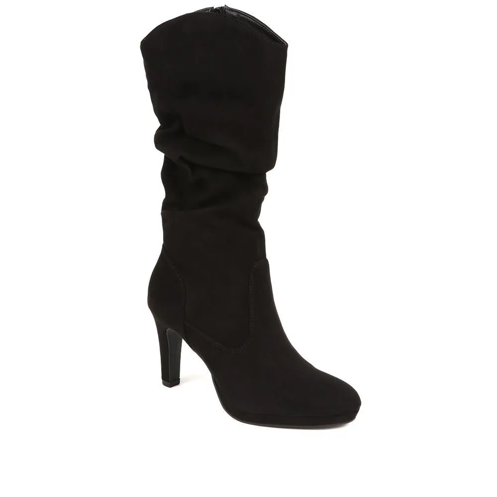 Women's High Heel Calf Boots - Style PLAN38009 / 324 101