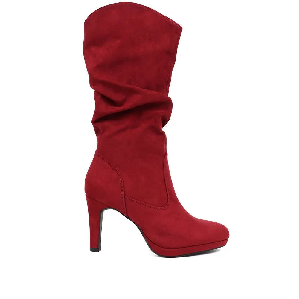 Women's High Heel Calf Boots - Style PLAN38009 / 324 101