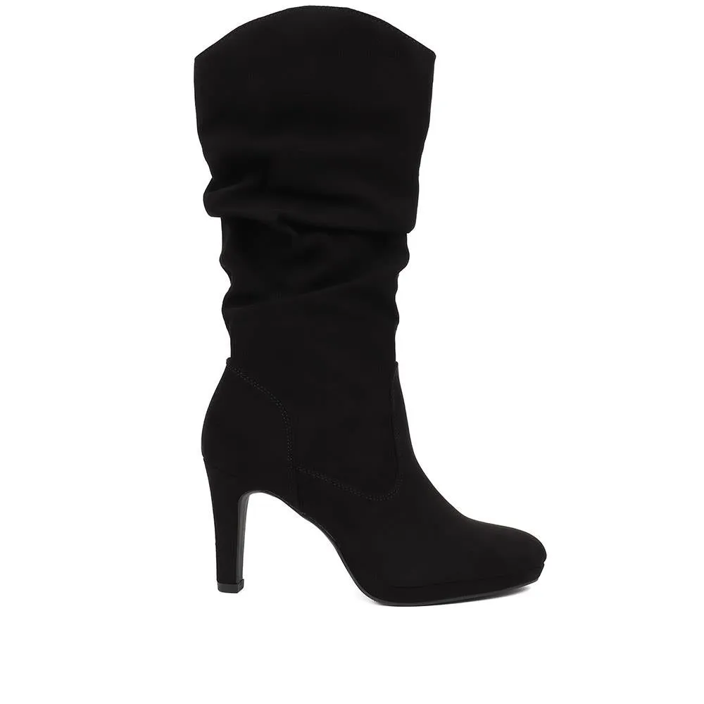 Women's High Heel Calf Boots - Style PLAN38009 / 324 101