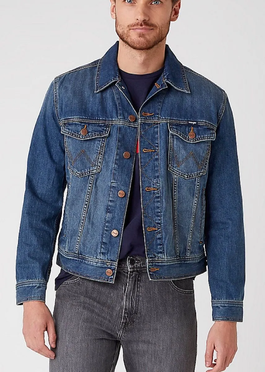 Wrangler Mid Stone Western Denim Jacket