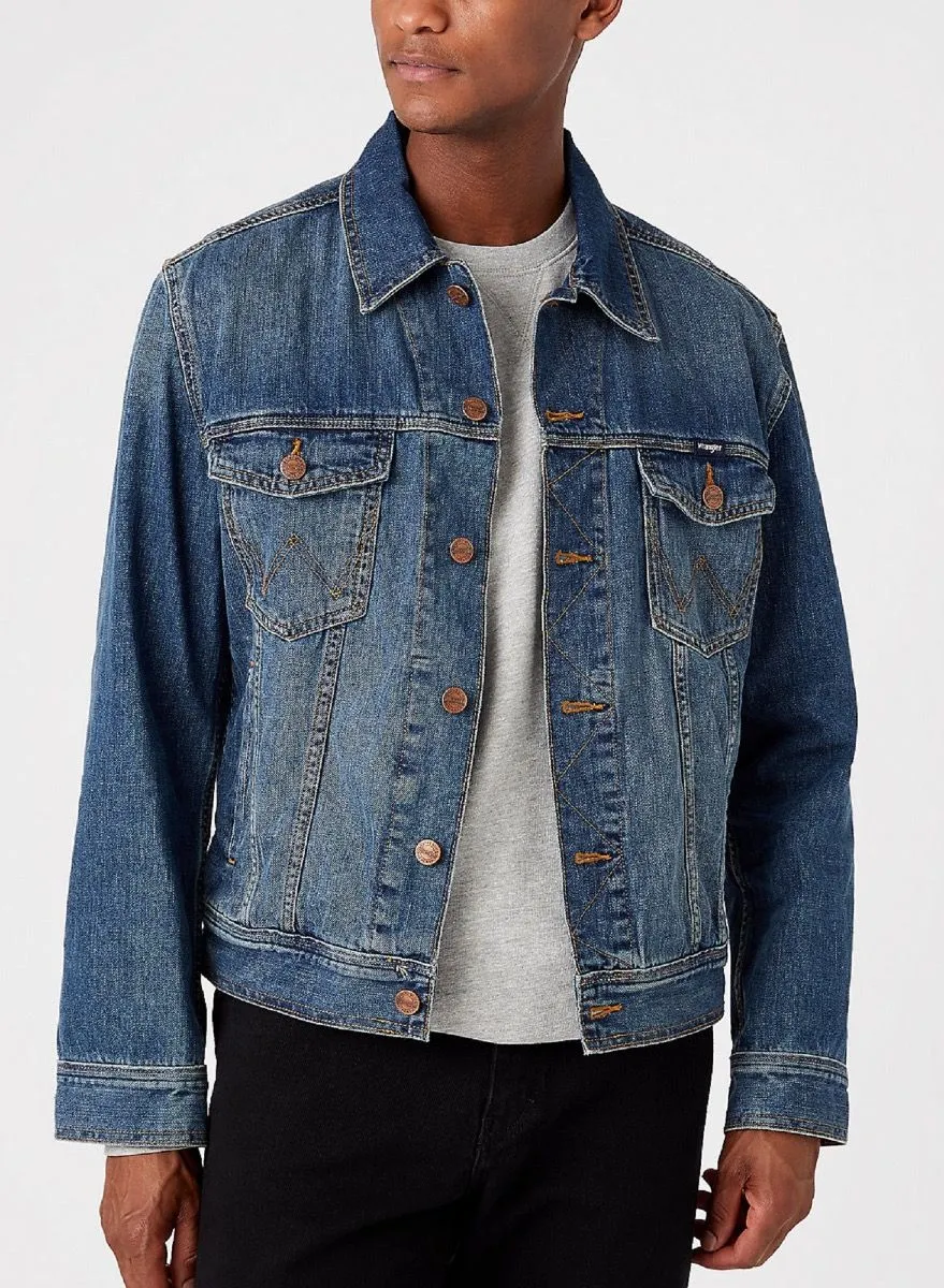 Wrangler Mid Stone Western Denim Jacket