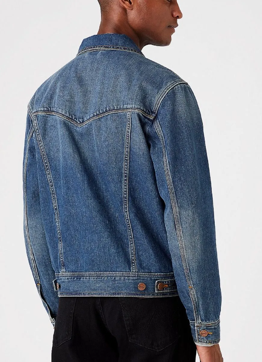 Wrangler Mid Stone Western Denim Jacket