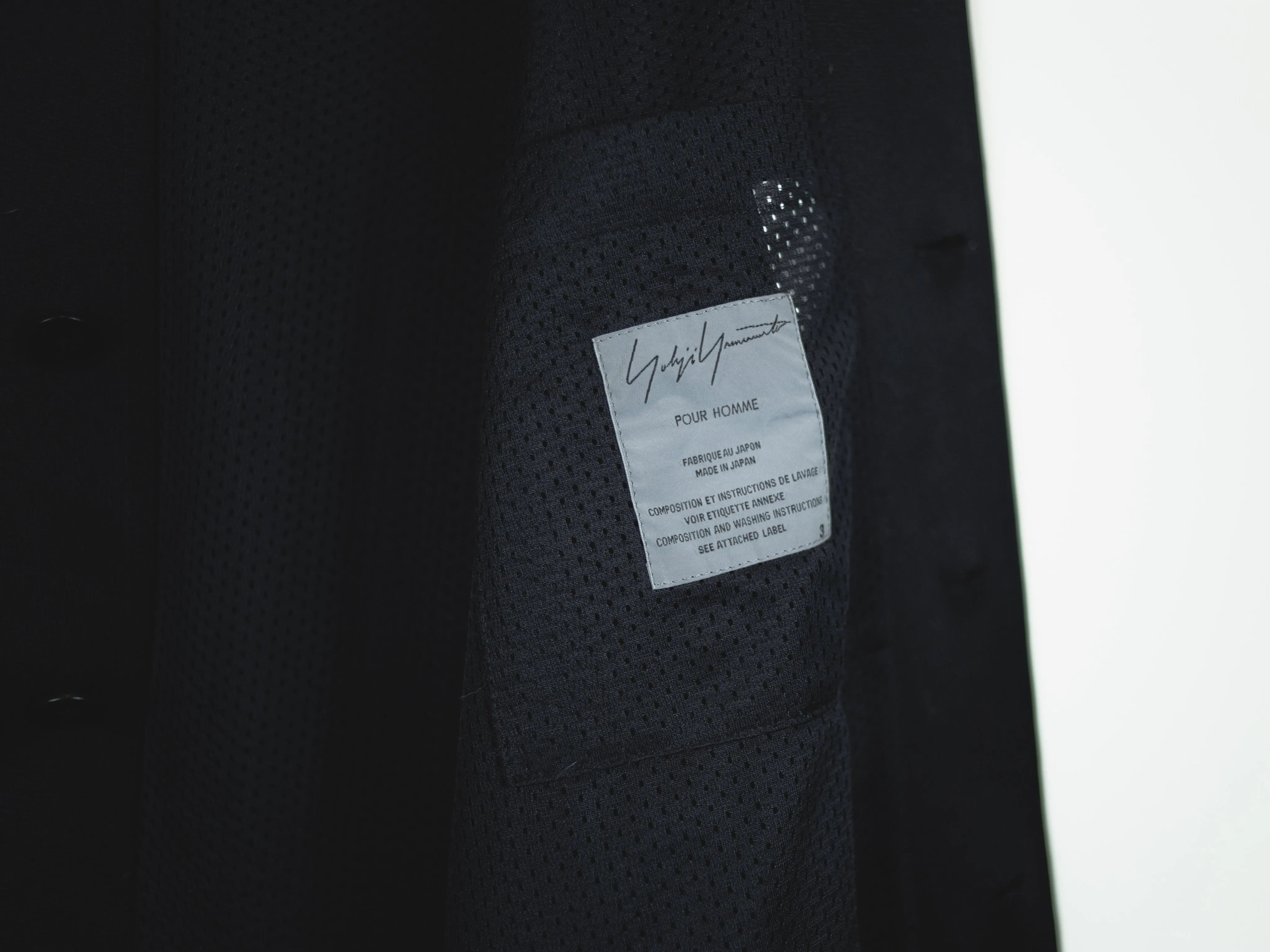 Yohji Yamamoto Men's SS03 06 Emblem Jersey Coat