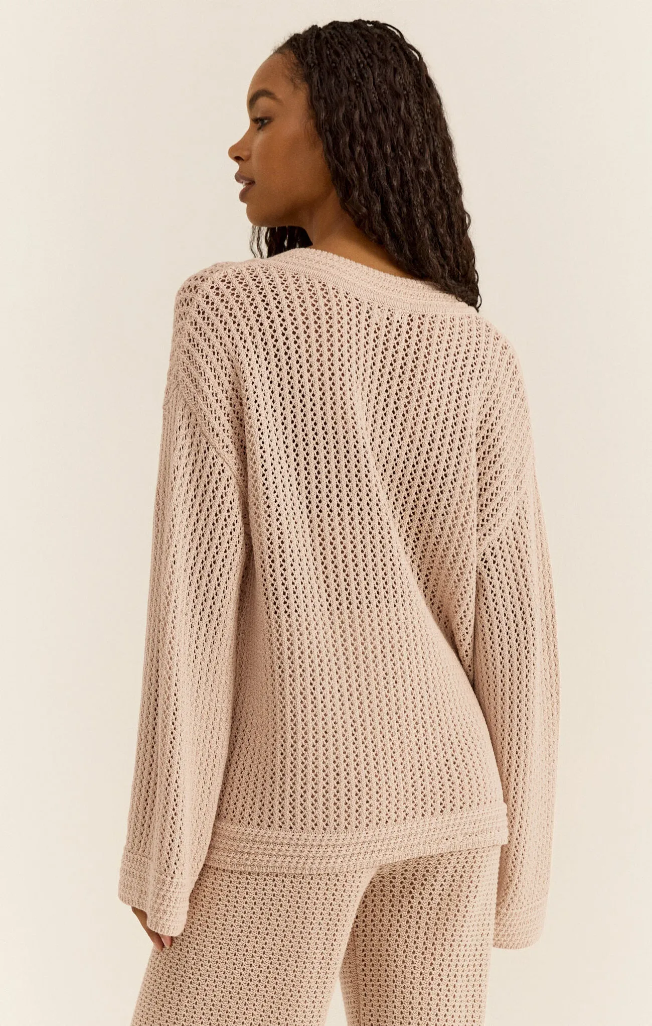 Z Supply Kiami Crochet Sweater