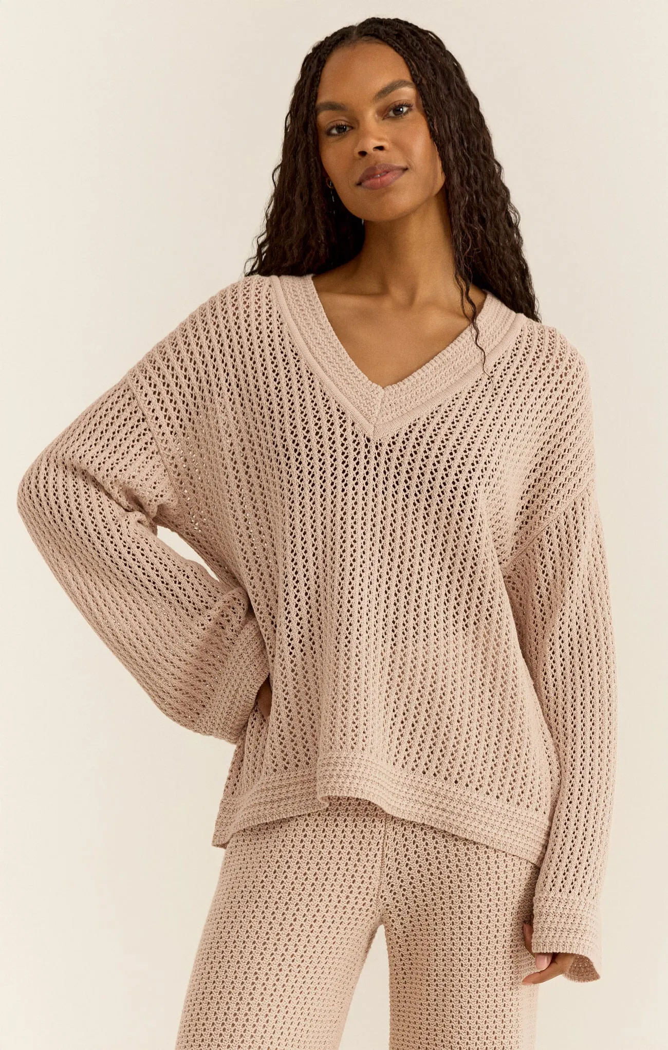 Z Supply Kiami Crochet Sweater